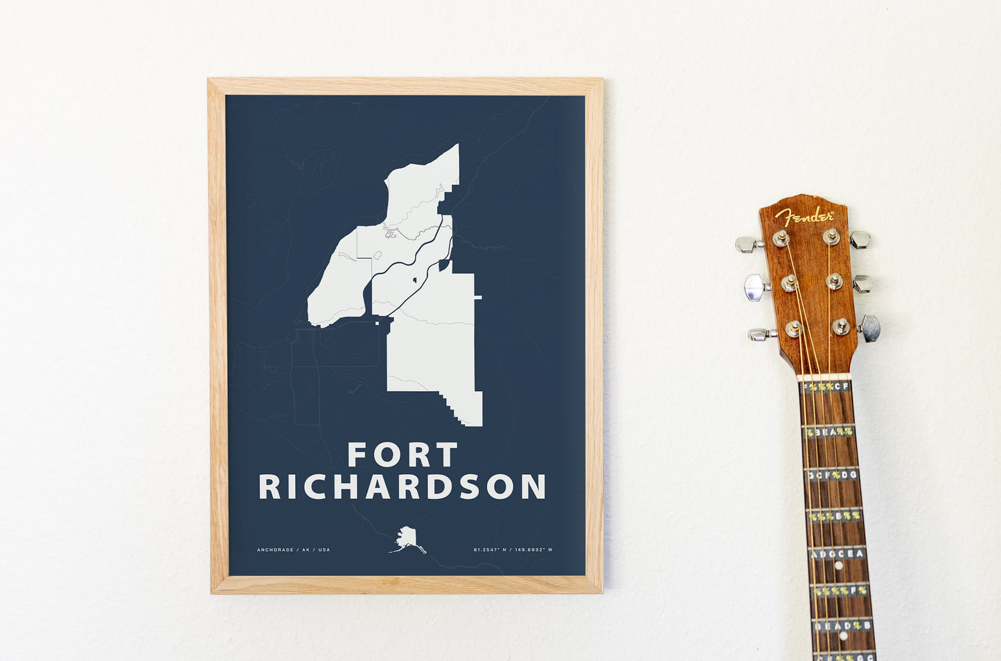 Fort Richardson Map Print