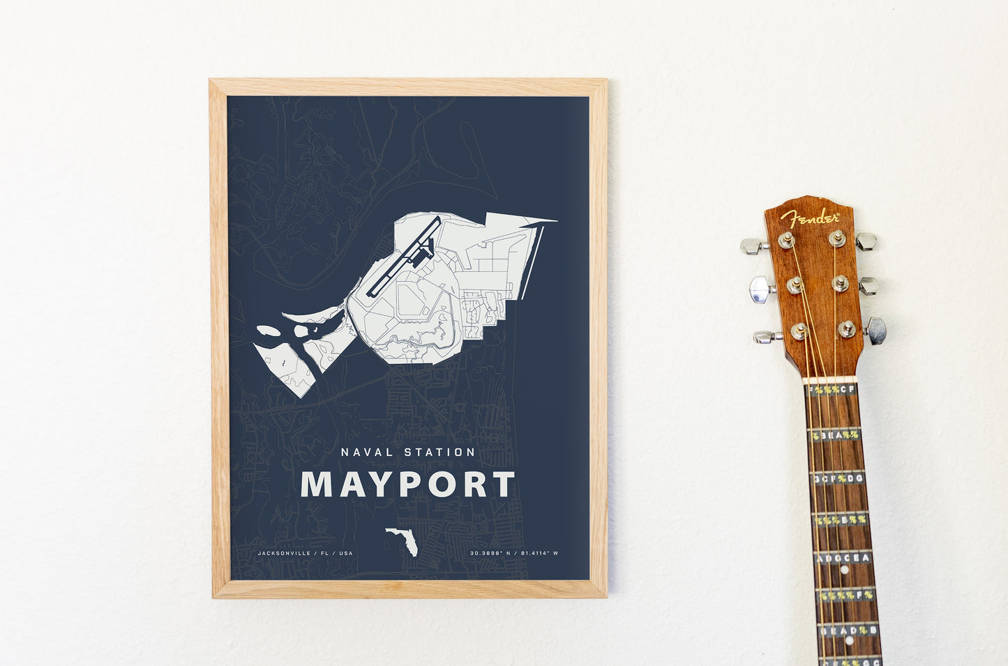 Naval Station Mayport Map Print