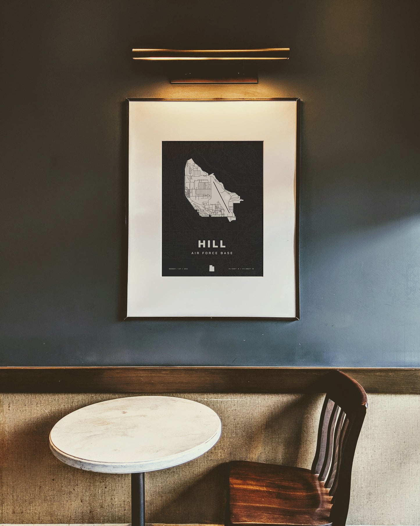 Hill Air Force Base Map Print
