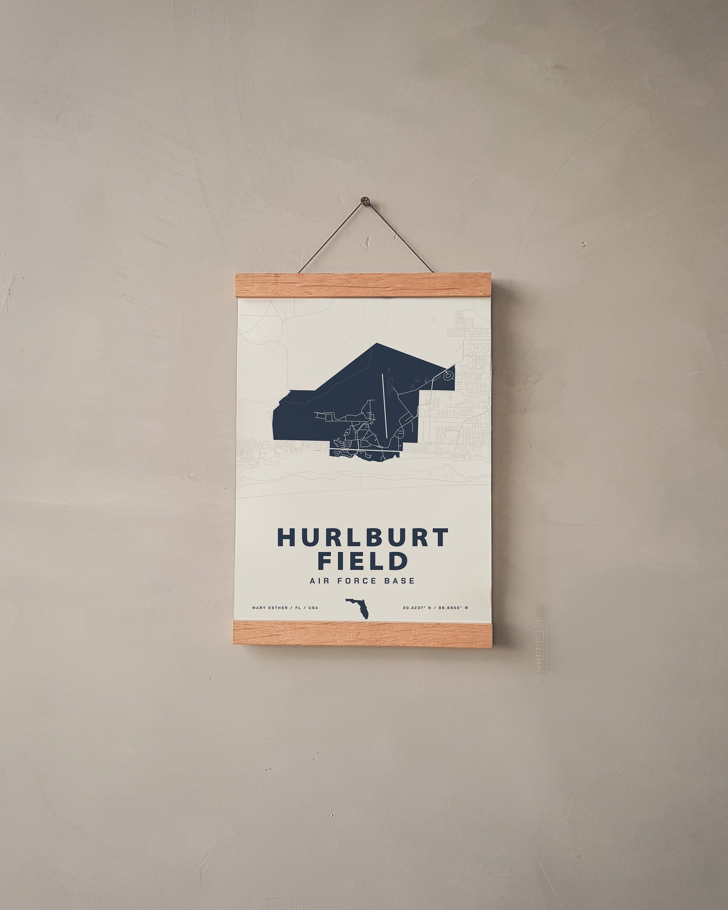 Hurlburt Field Air Force Base Map Print