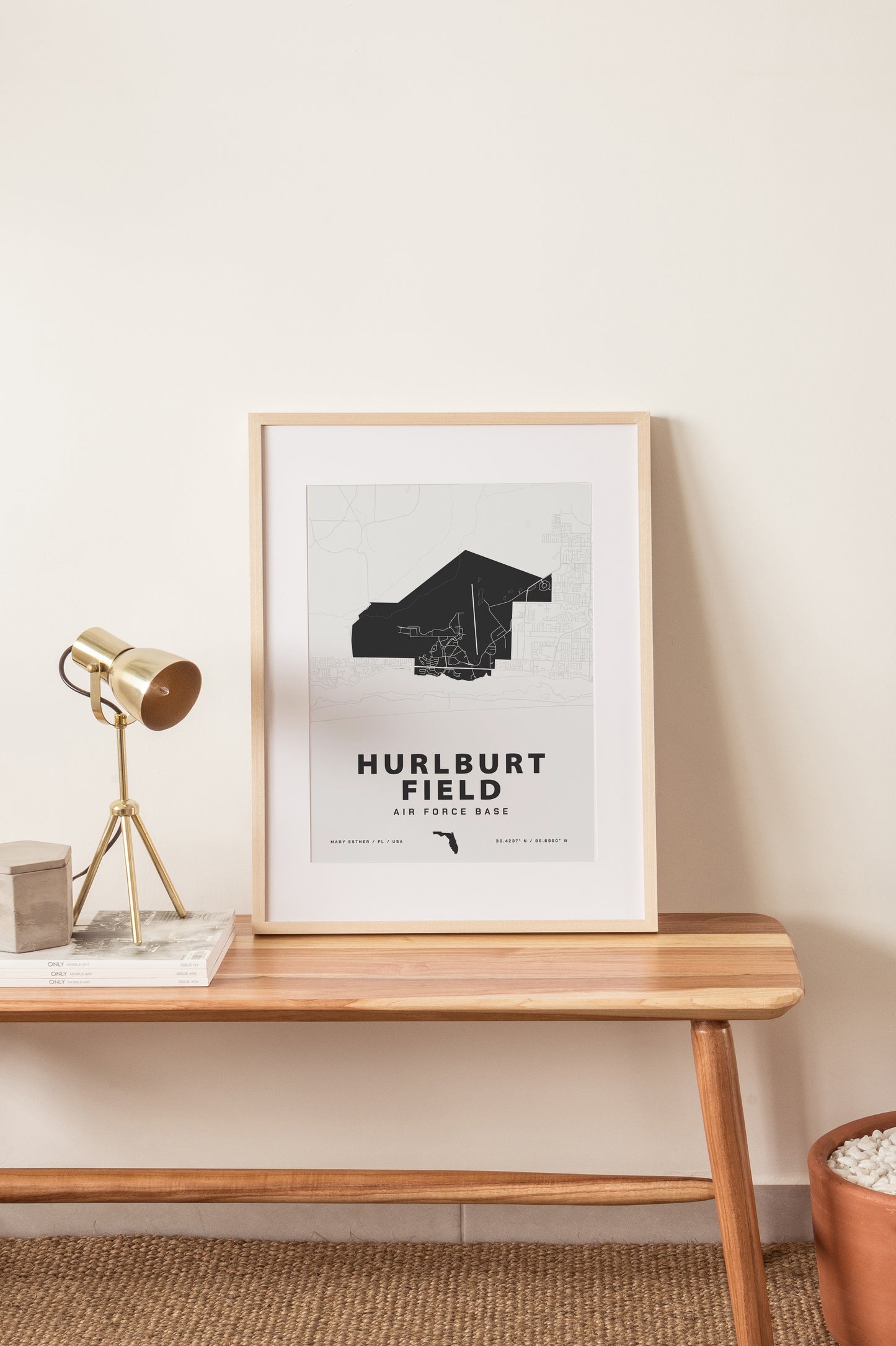 Hurlburt Field Air Force Base Map Print