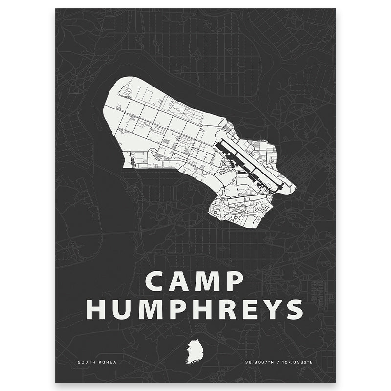 Camp Humphreys Map Print