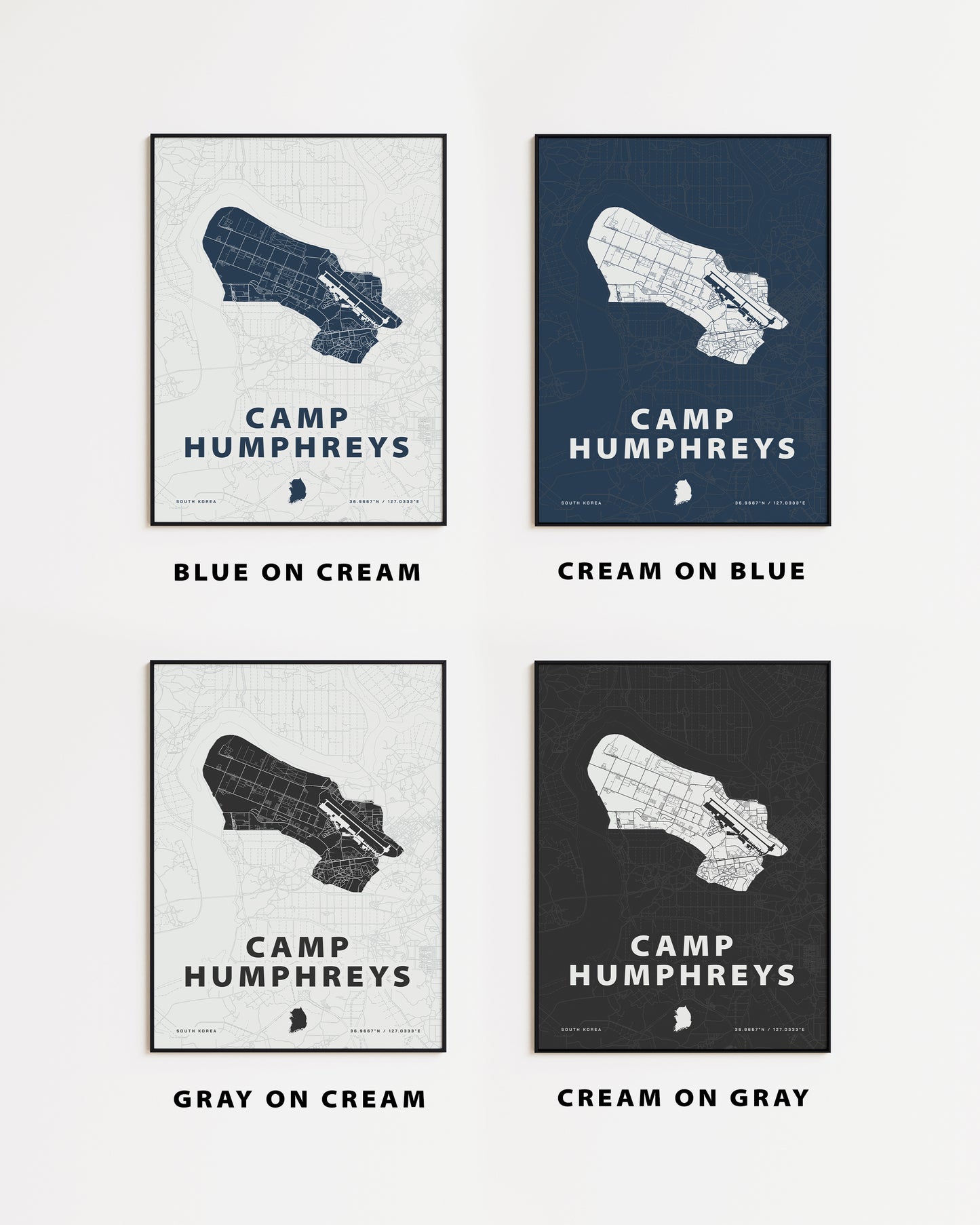 Camp Humphreys Map Print