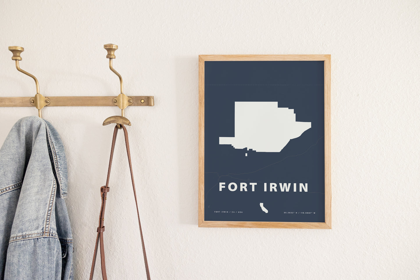 Fort Irwin Map Print