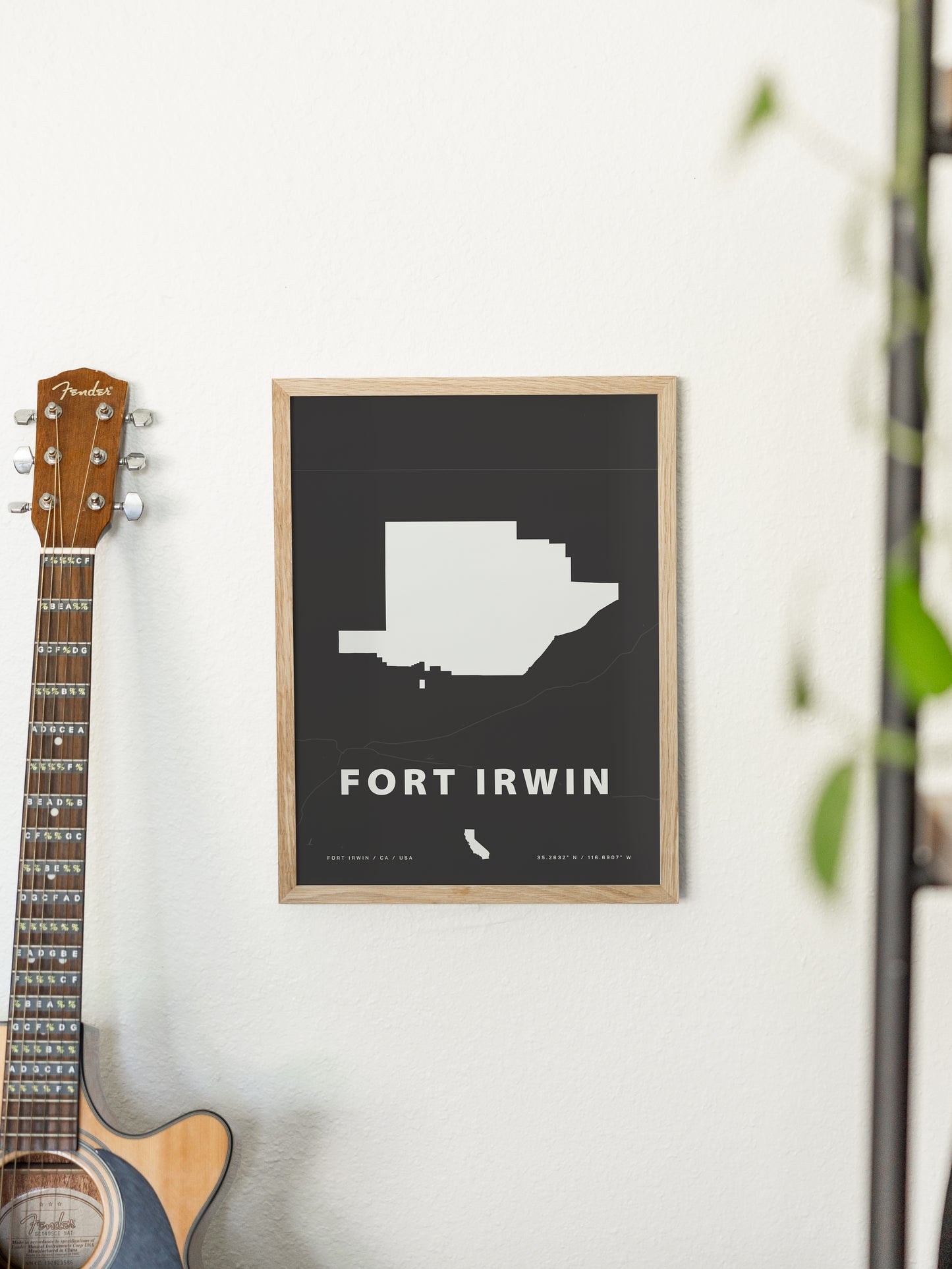 Fort Irwin Map Print