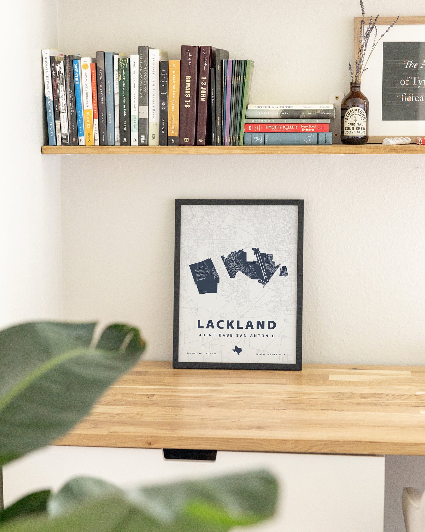 Lackland Joint Base Map Print