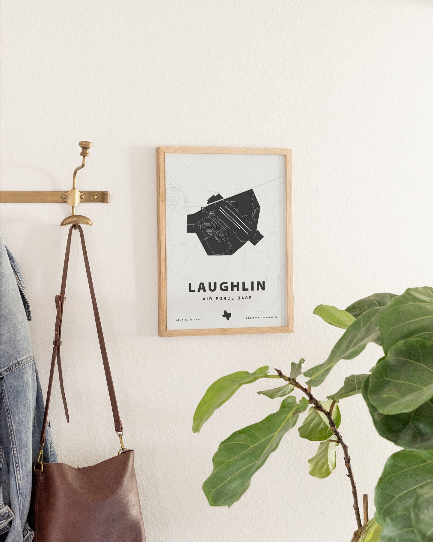 Laughlin Air Force Base Map Print