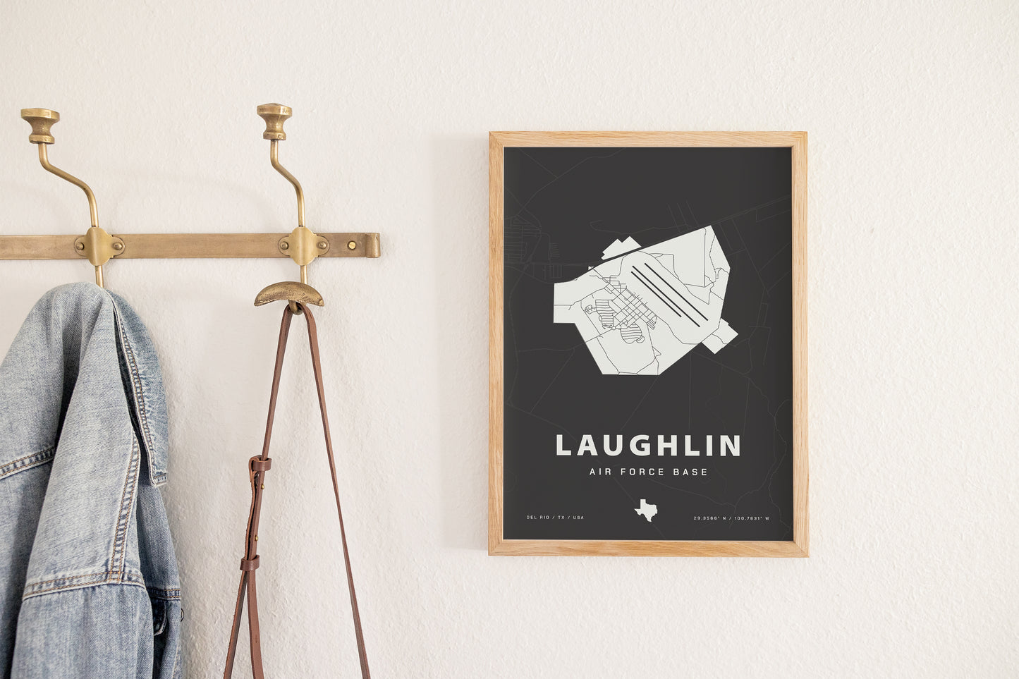Laughlin Air Force Base Map Print