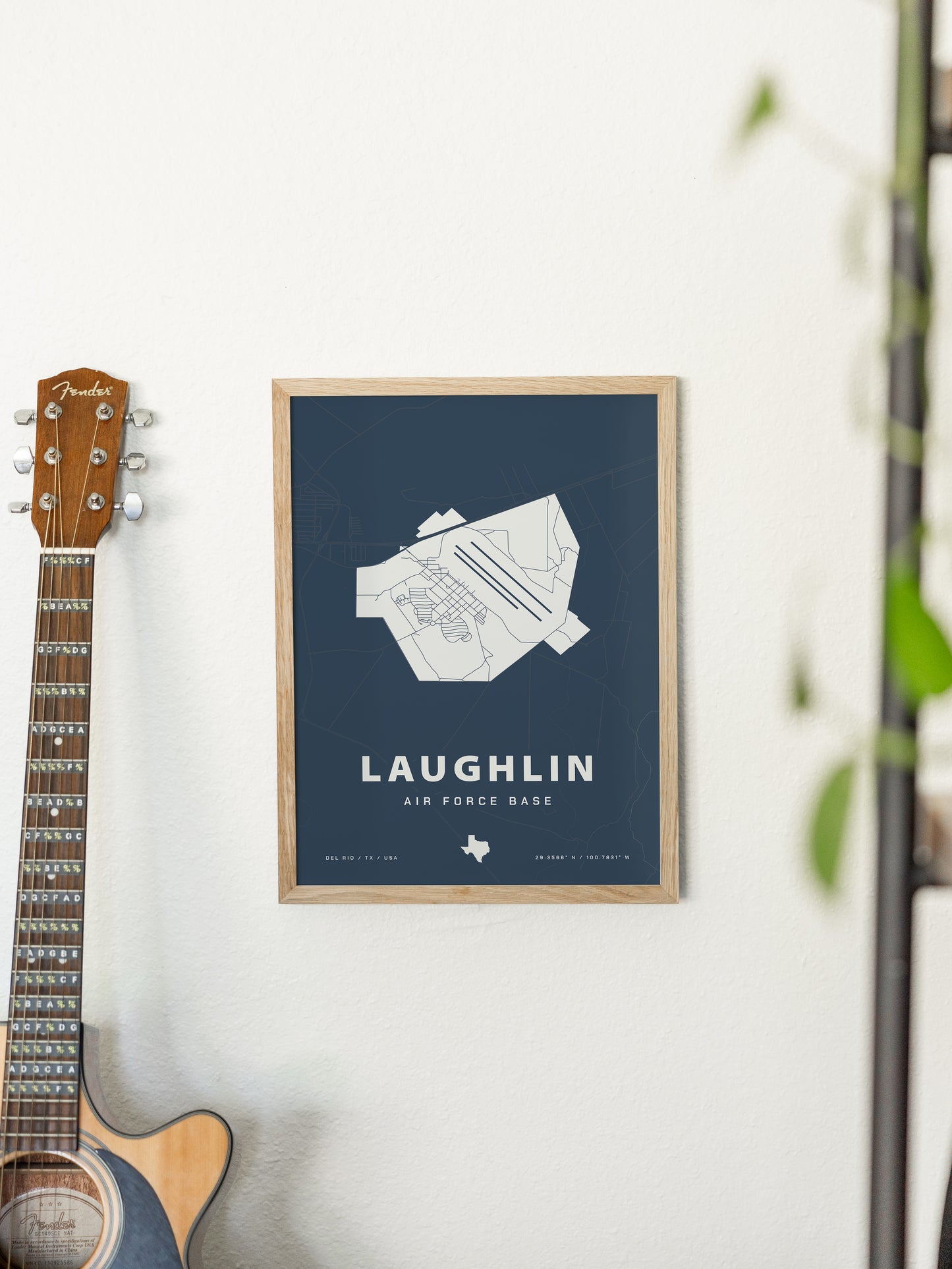 Laughlin Air Force Base Map Print