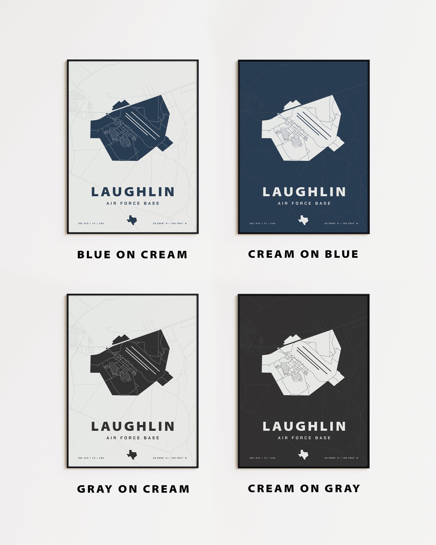 Laughlin Air Force Base Map Print