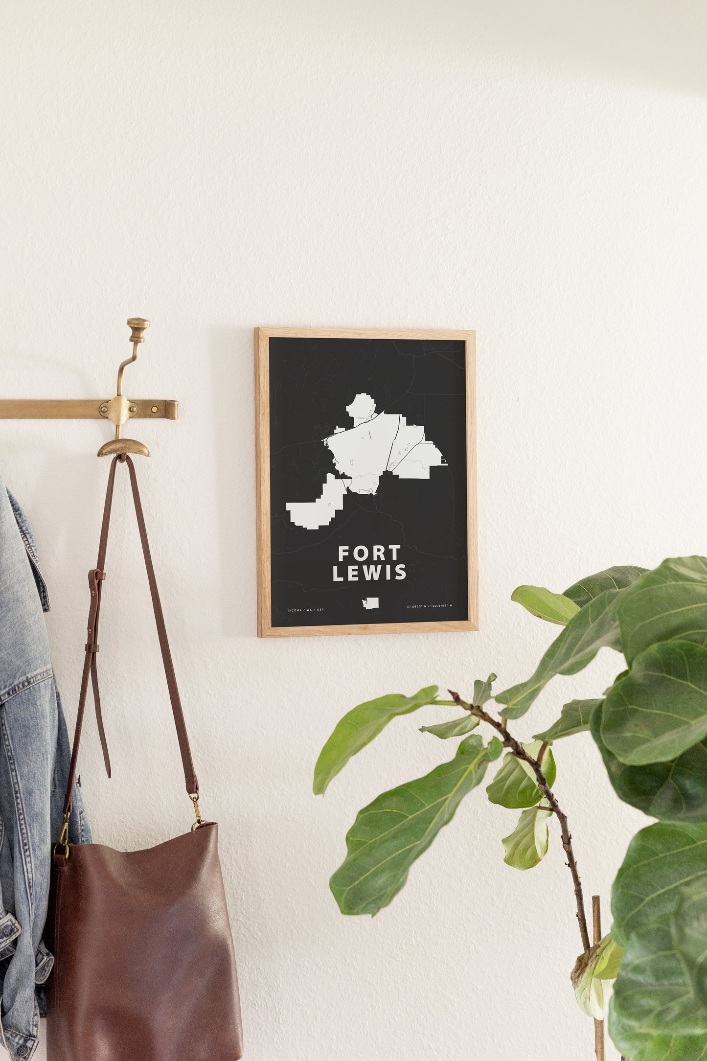 Fort Lewis Map Print