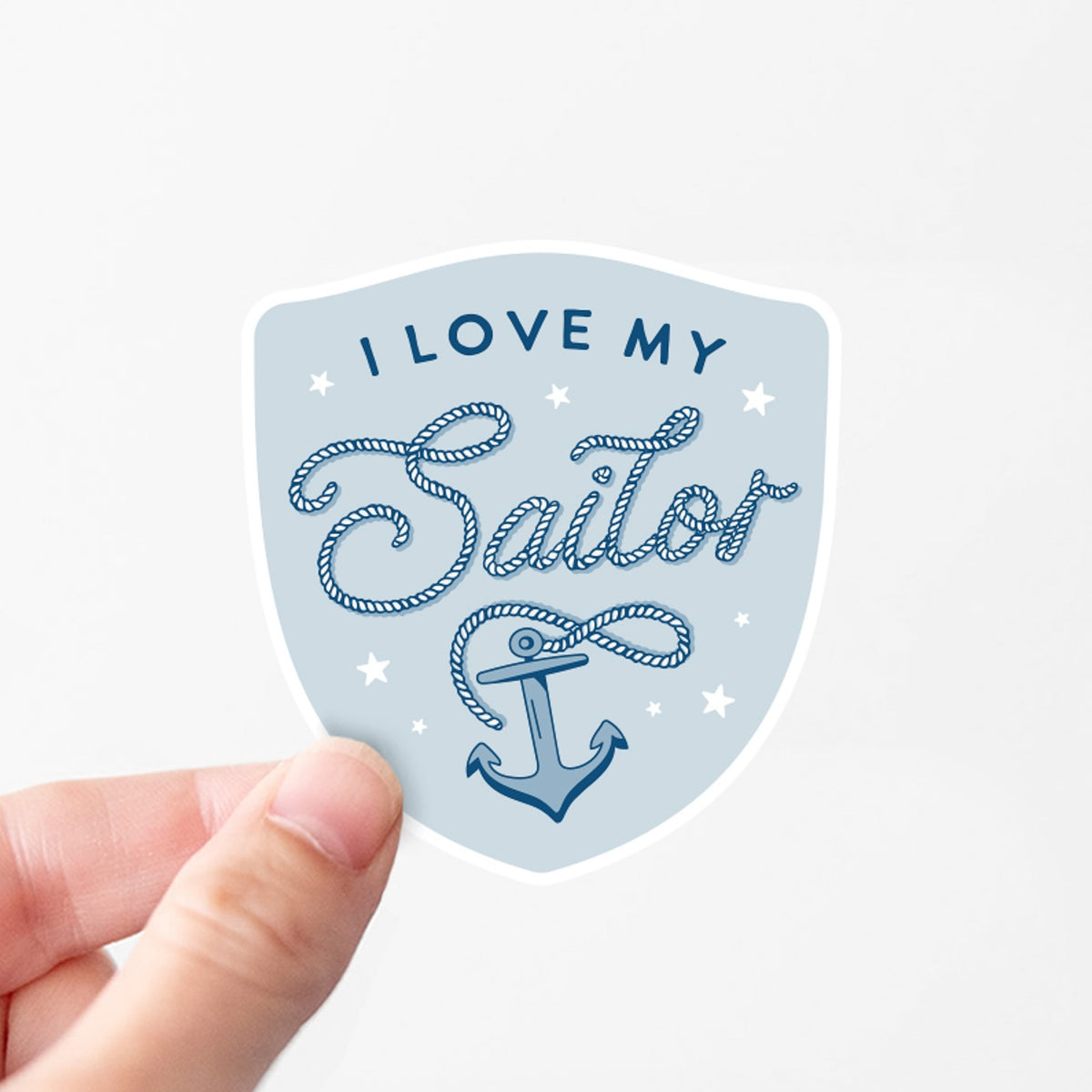 I Love My Sailor Sticker