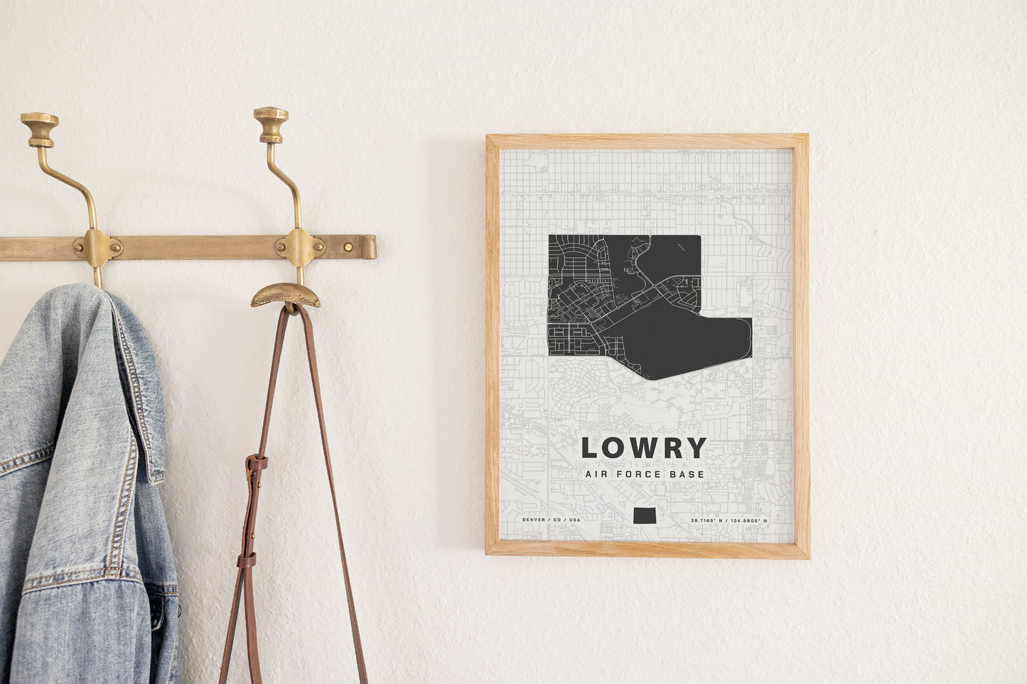 Lowry Air Force Base Map Print
