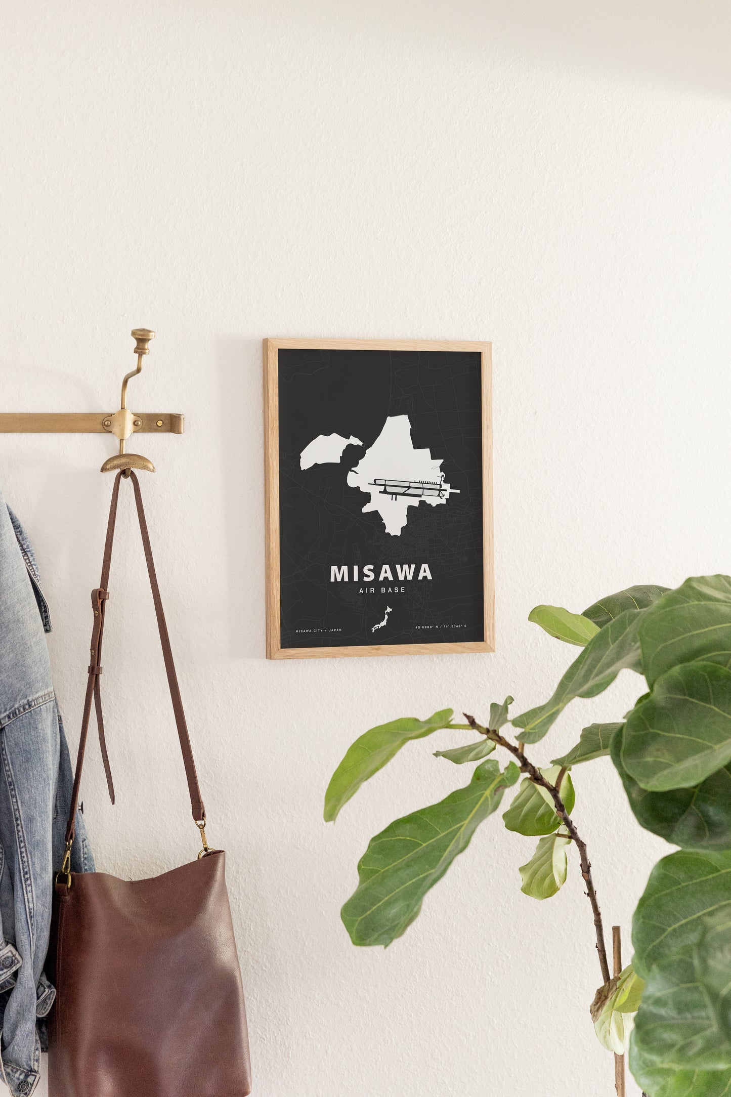 Misawa Air Base Map Print