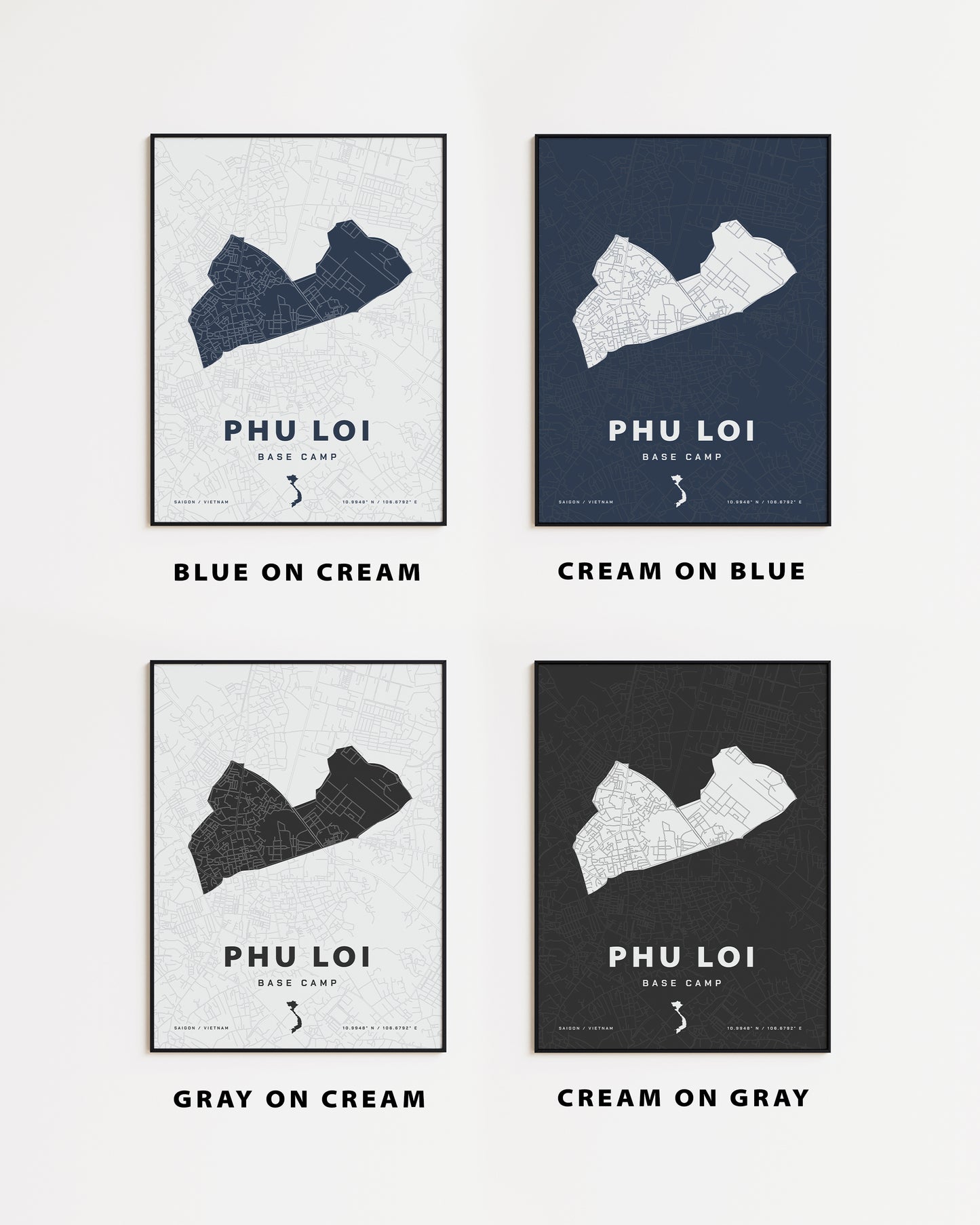 Phu Loi Base Camp Map Print