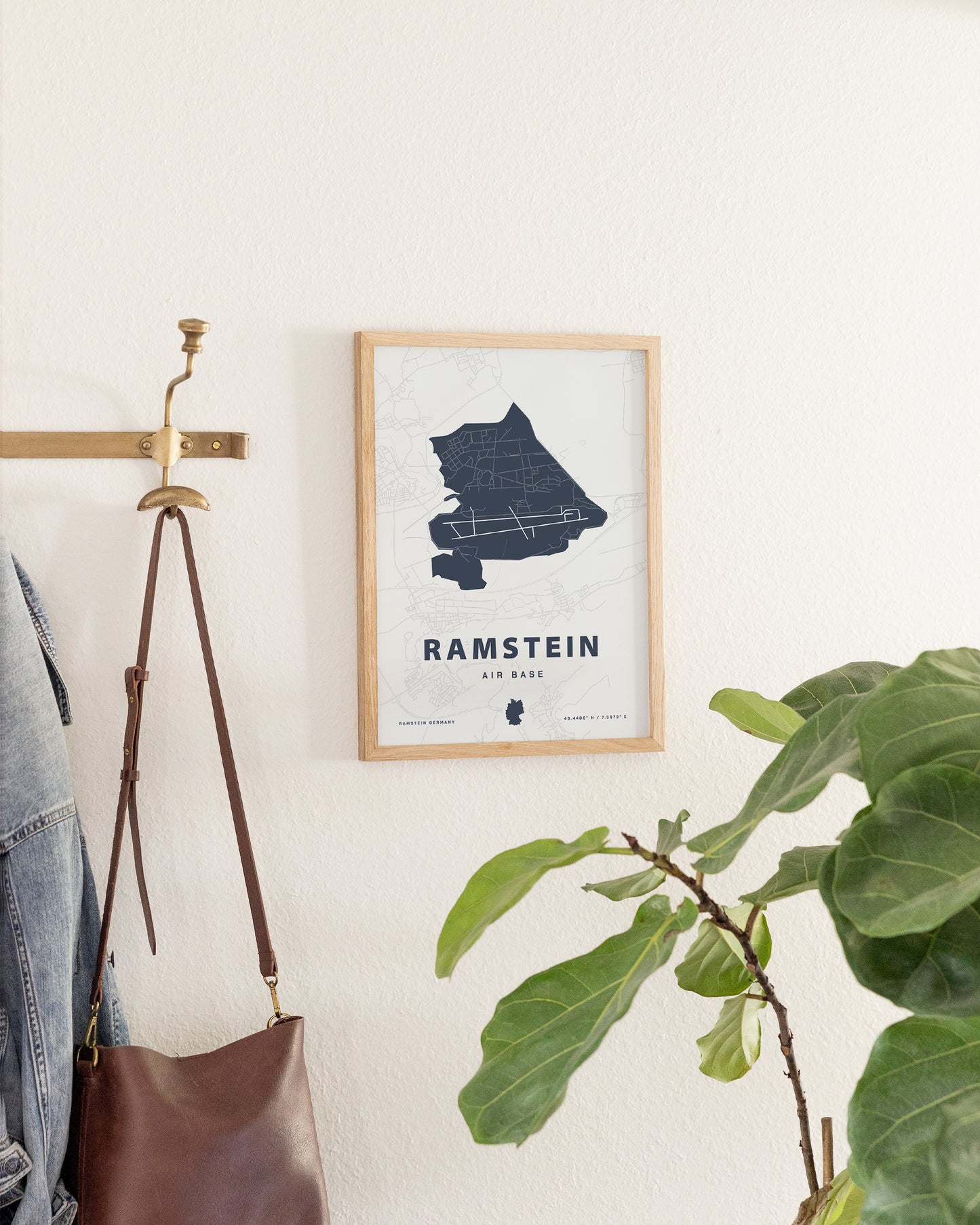 Ramstein Air Base Map Print