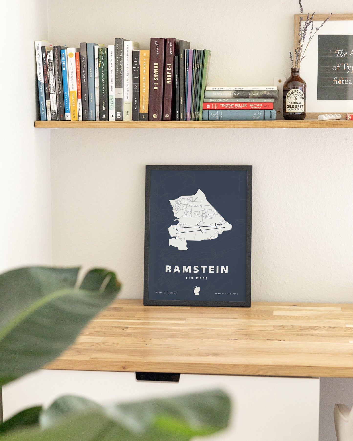 Ramstein Air Base Map Print