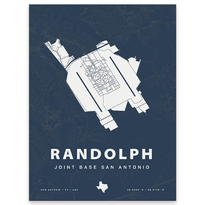 Randolph Joint Base Map Print