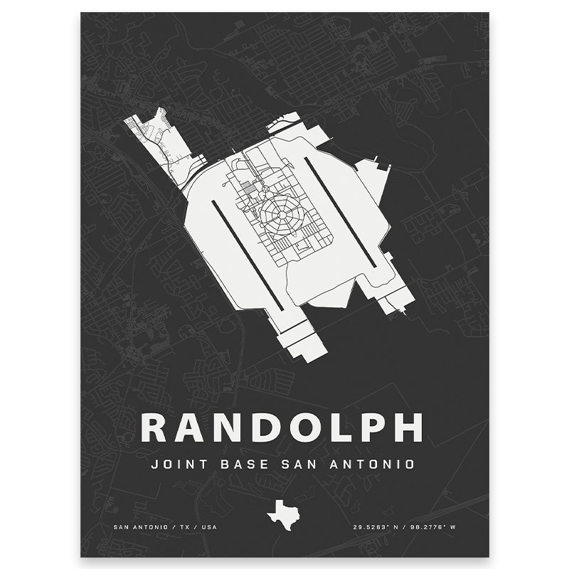 Randolph Joint Base Map Print