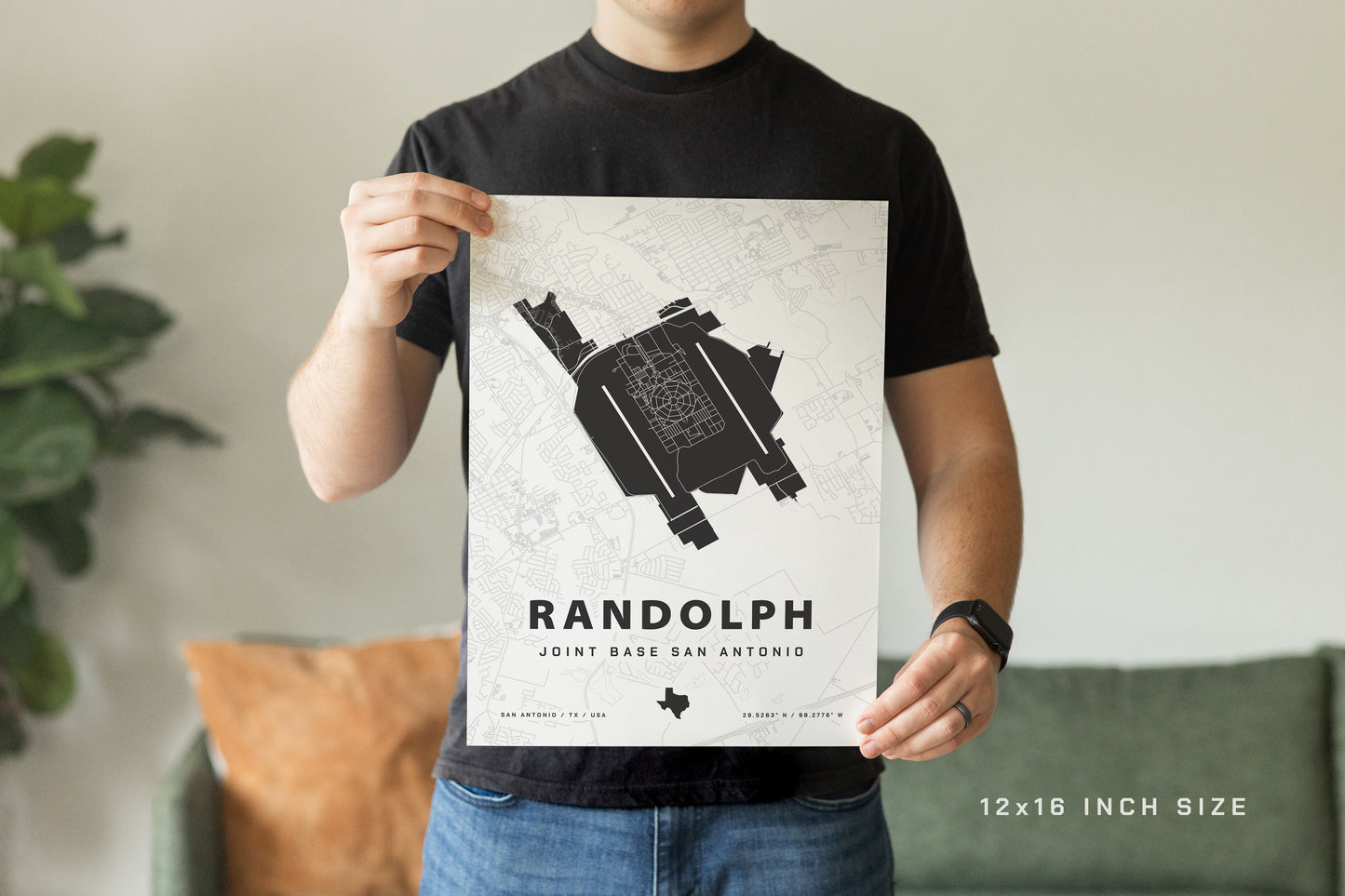 Randolph Joint Base Map Print