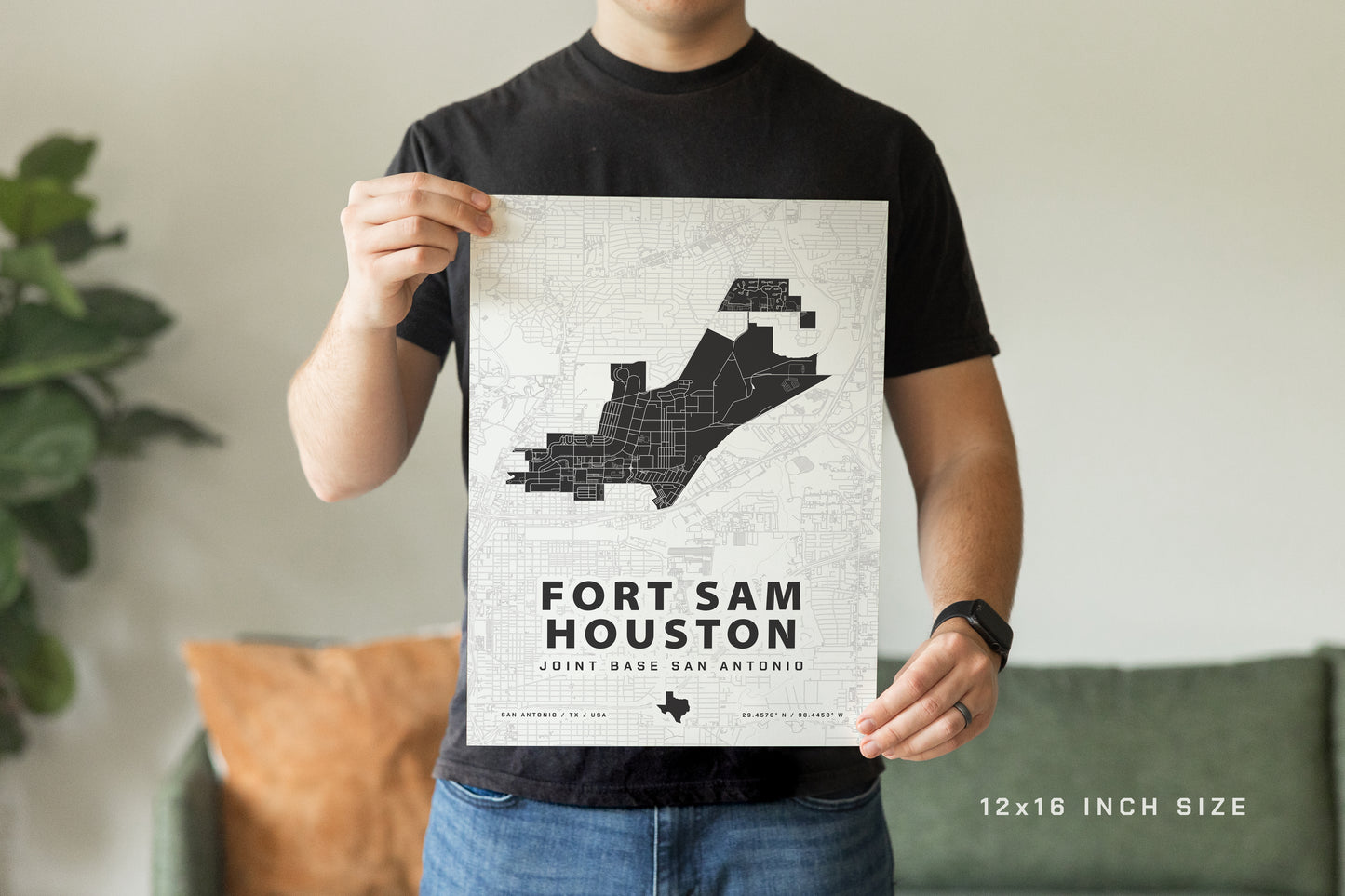 Fort Sam Houston Map Print