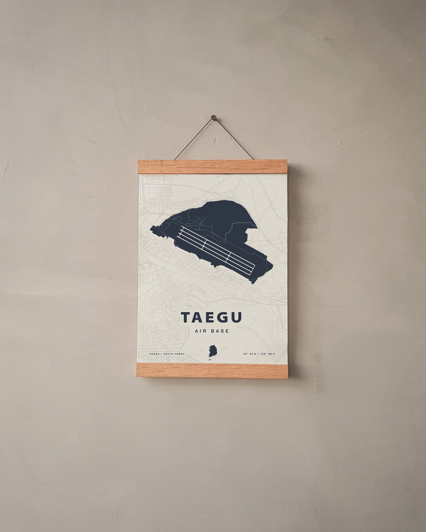 Taegu Air Base Map Print