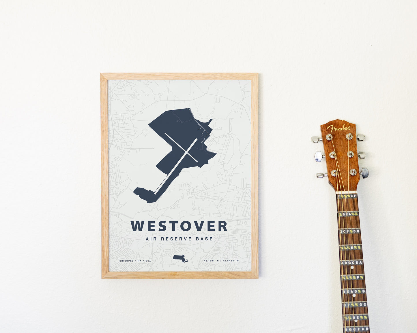 Westover Air Reserve Base Map Print