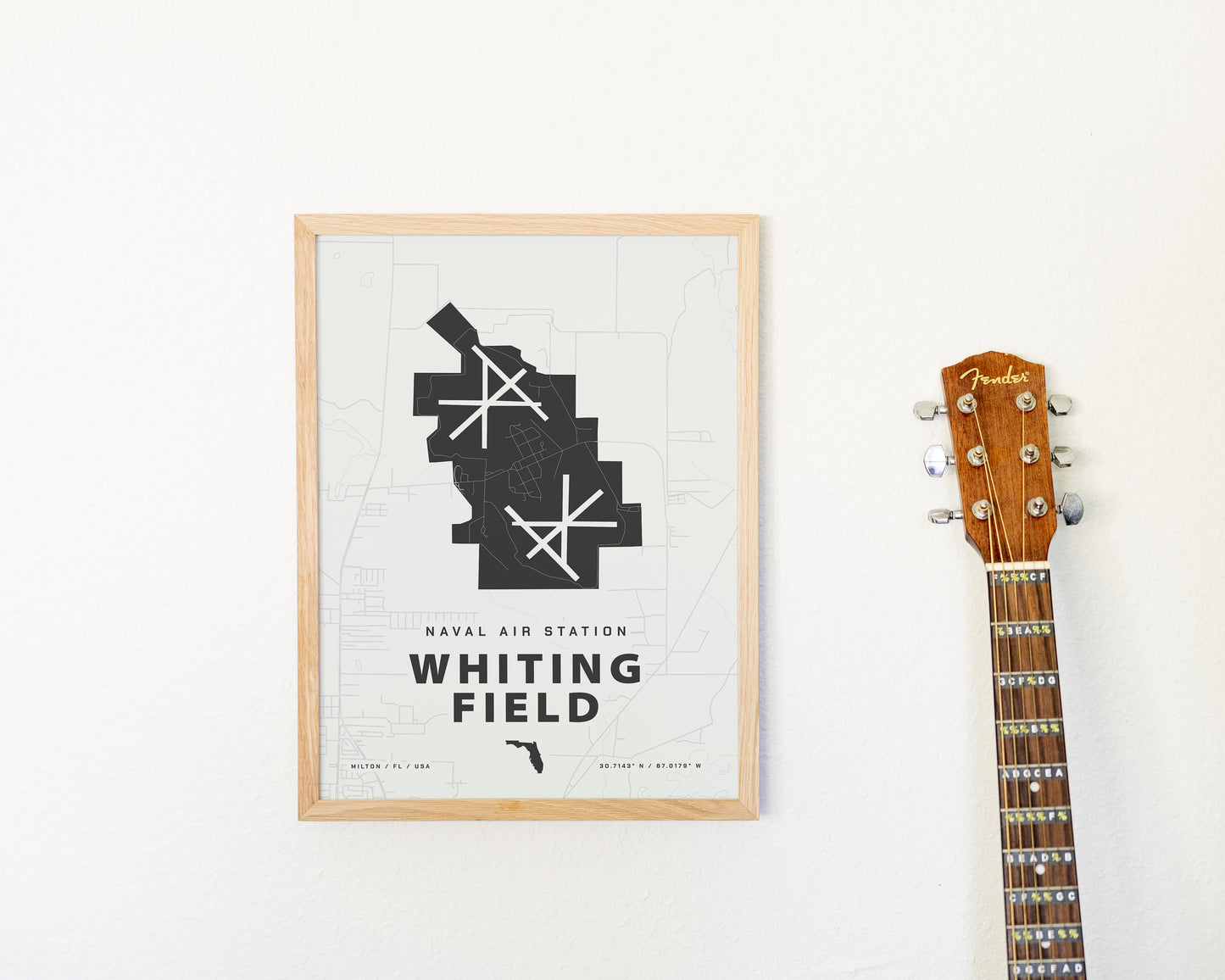Naval Air Station Whiting Field Map Print