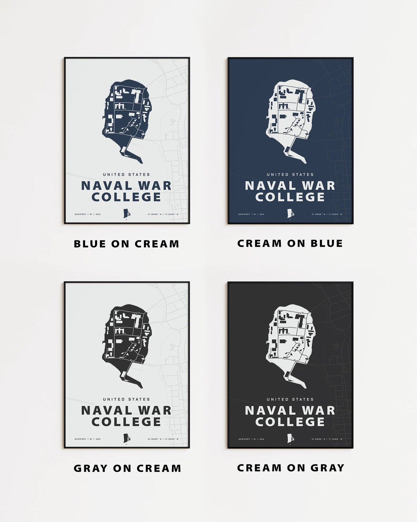 Naval War College Map Print