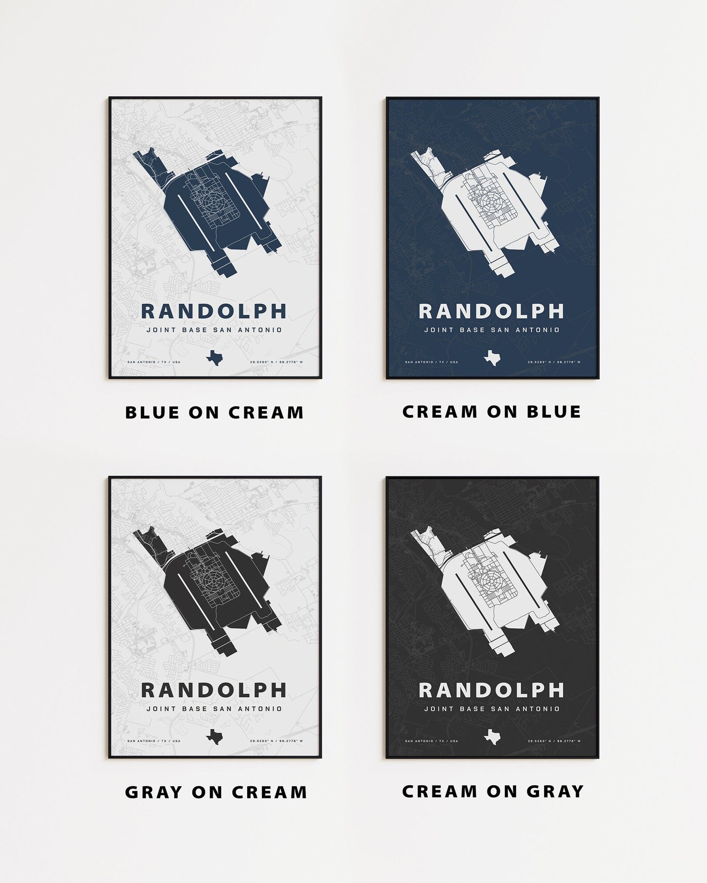 Randolph Joint Base Map Print