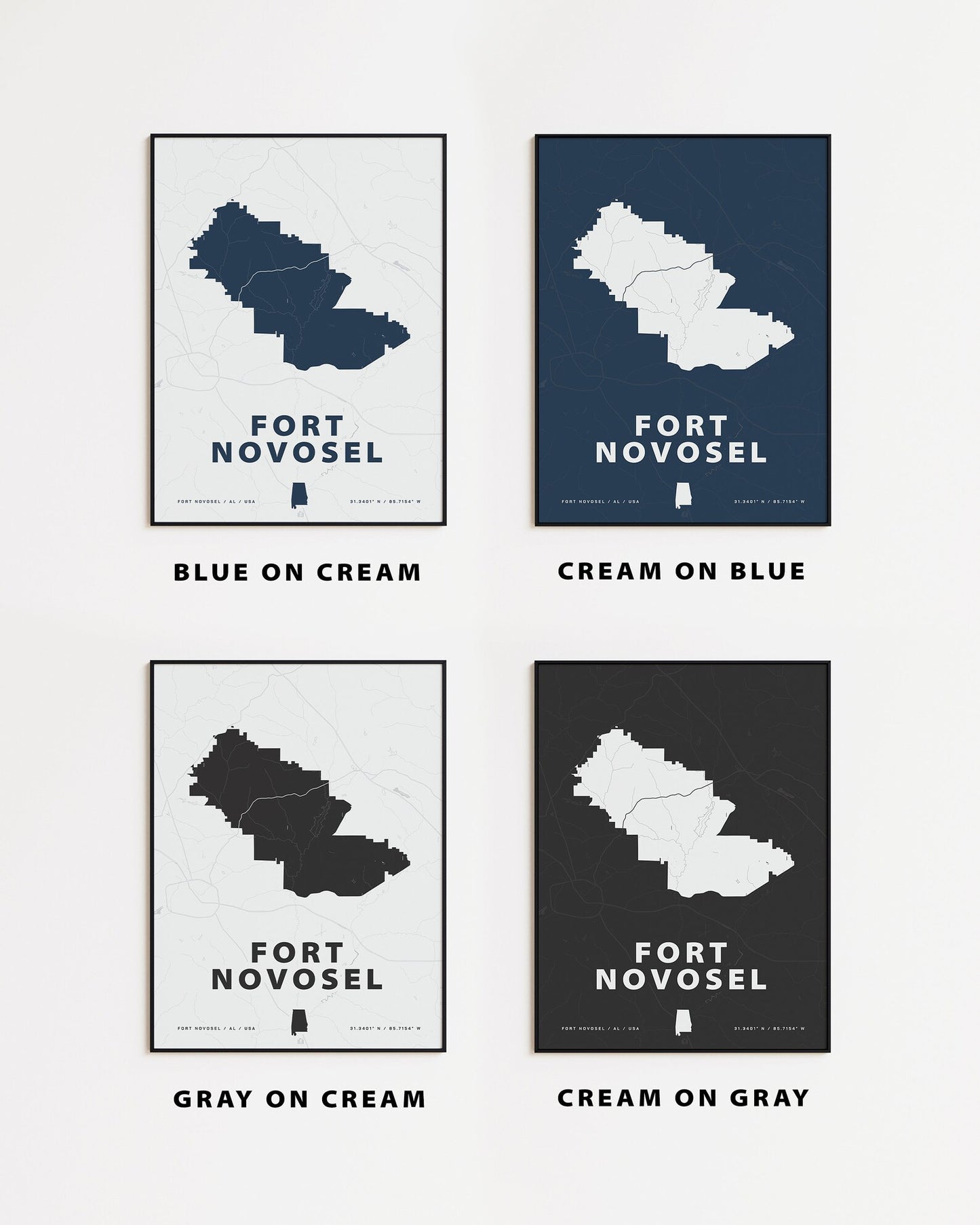 Fort Novosel Map Print