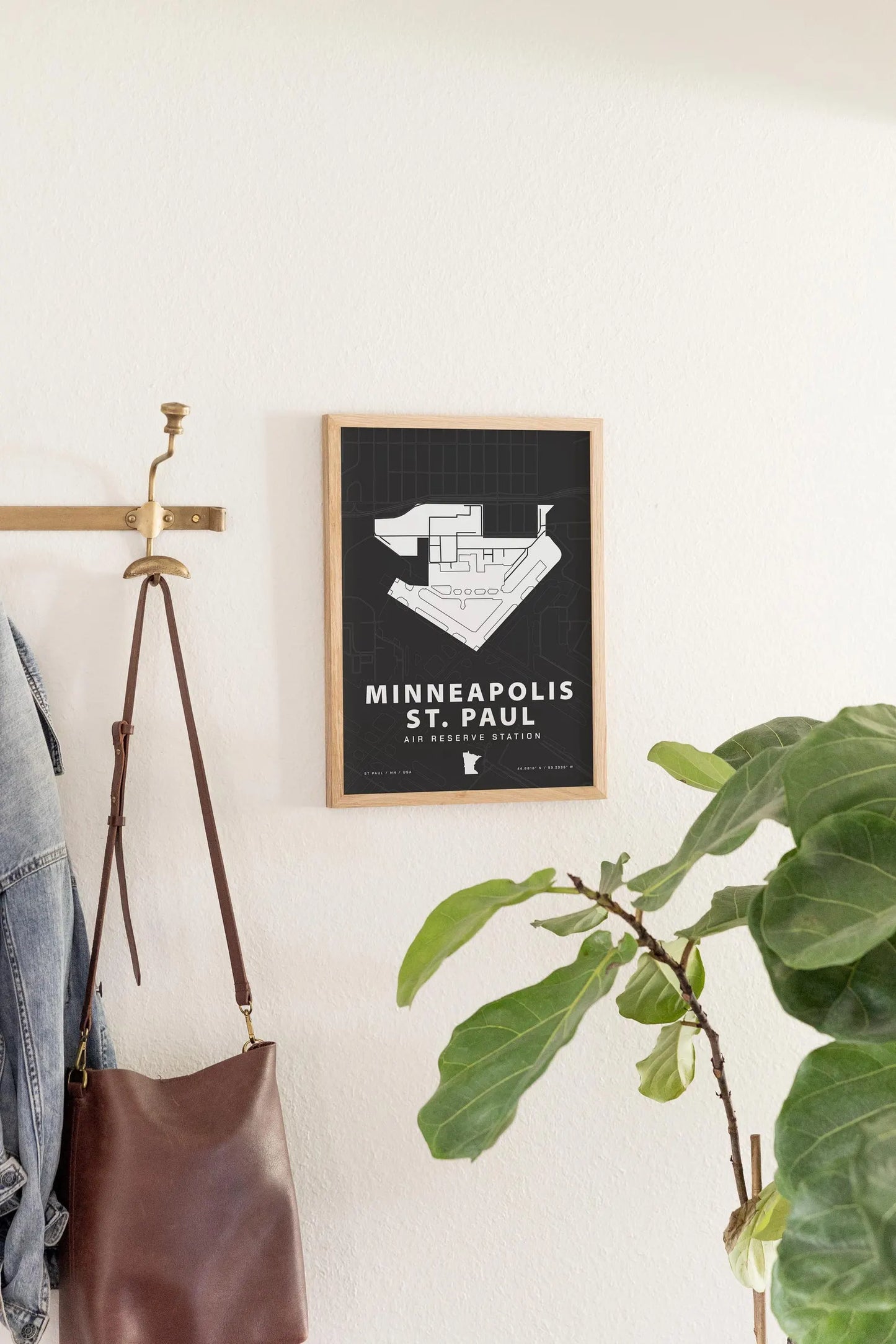 Minneapolis St. Paul Air Reserve Station Map Print