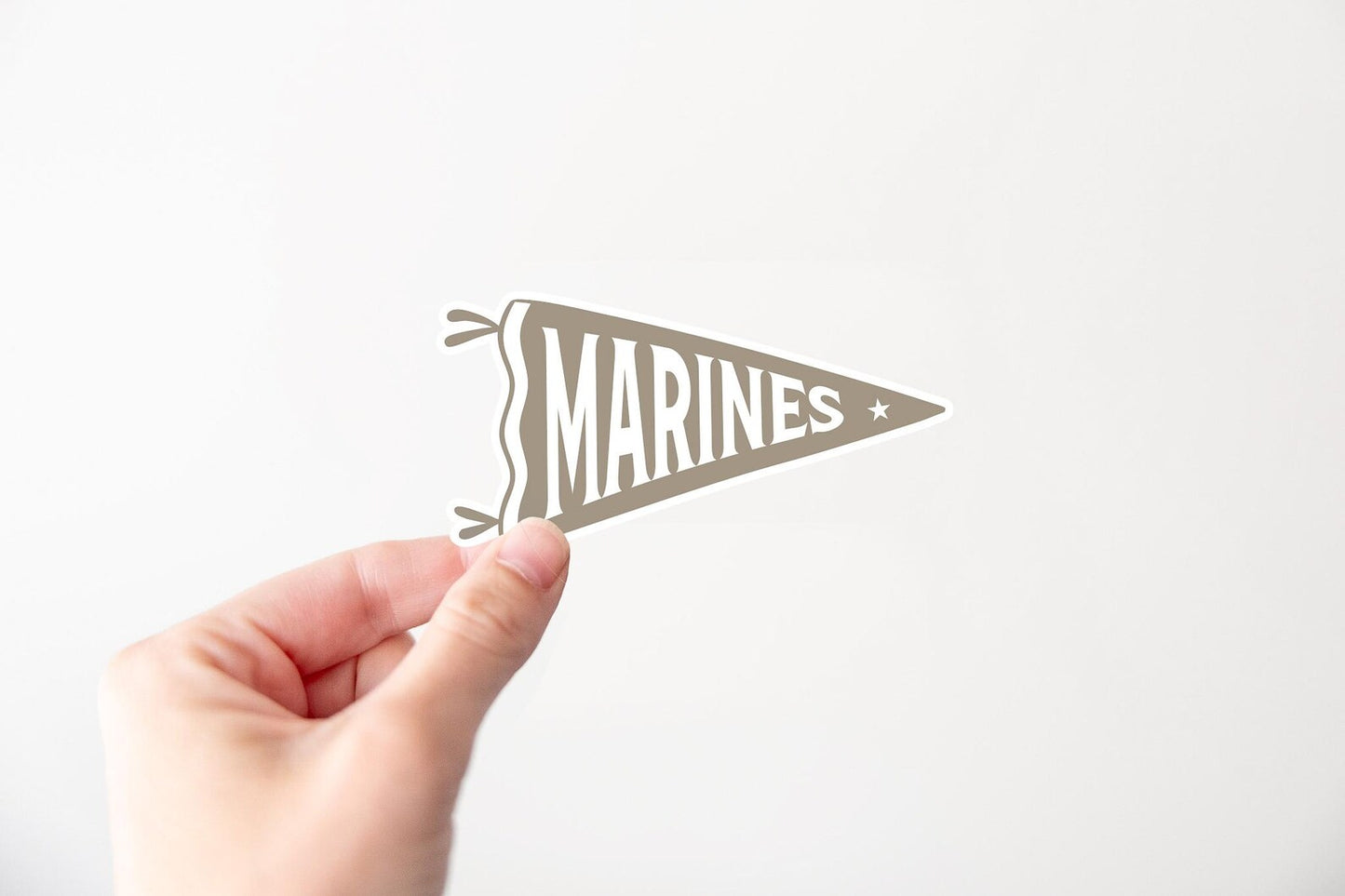 Marines Pennant Vinyl Sticker