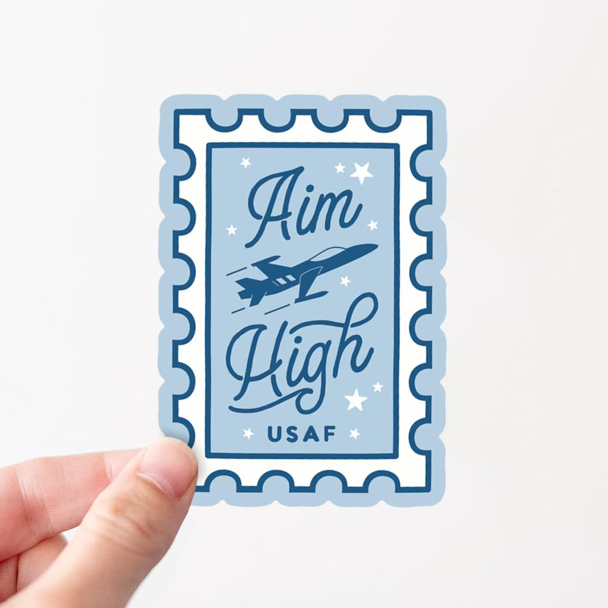 Aim High Air Force Stamp Sticker