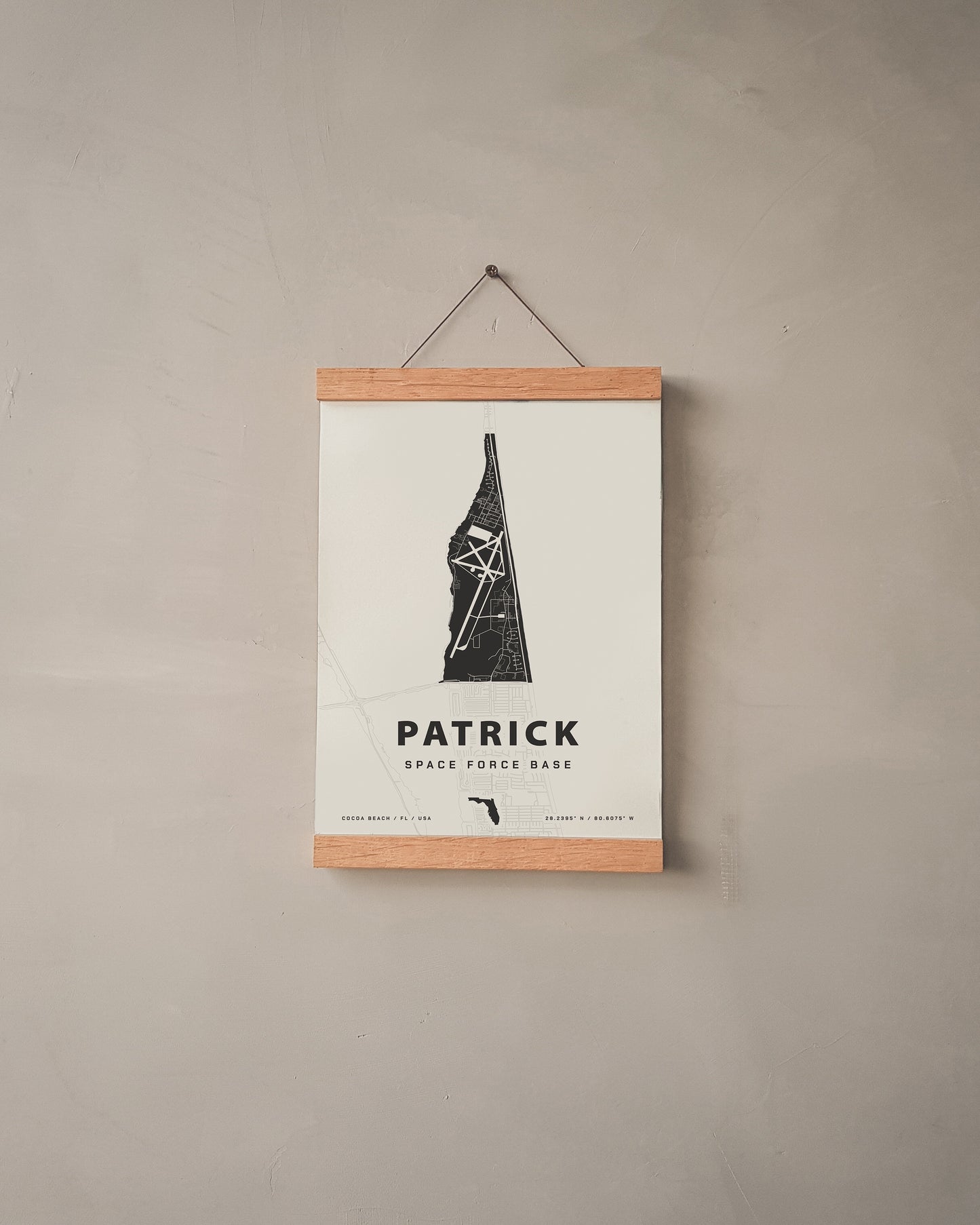 Patrick Space Force Base Map Print
