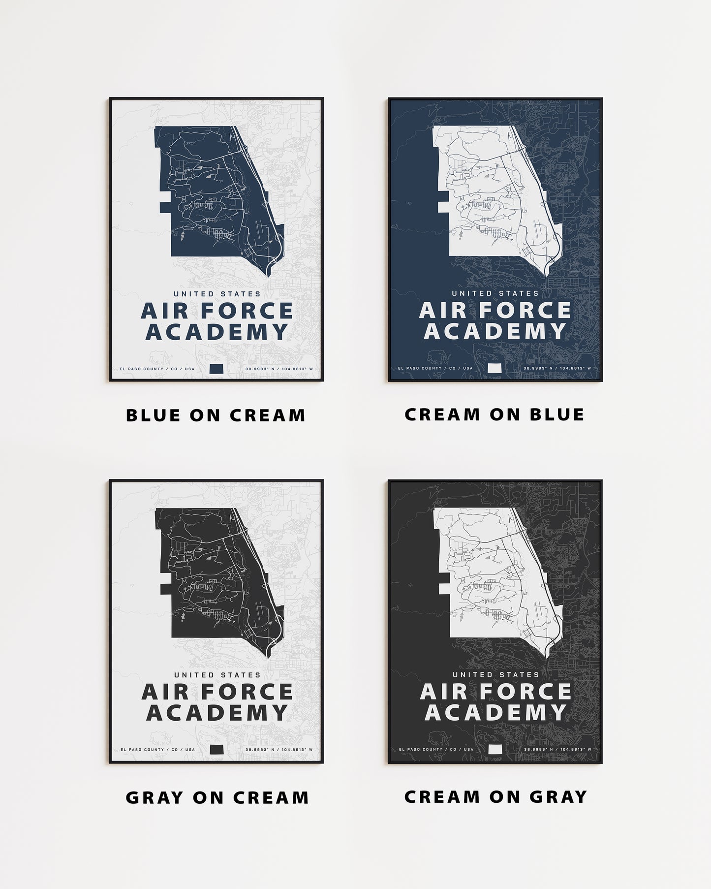 Air Force Academy Map Print