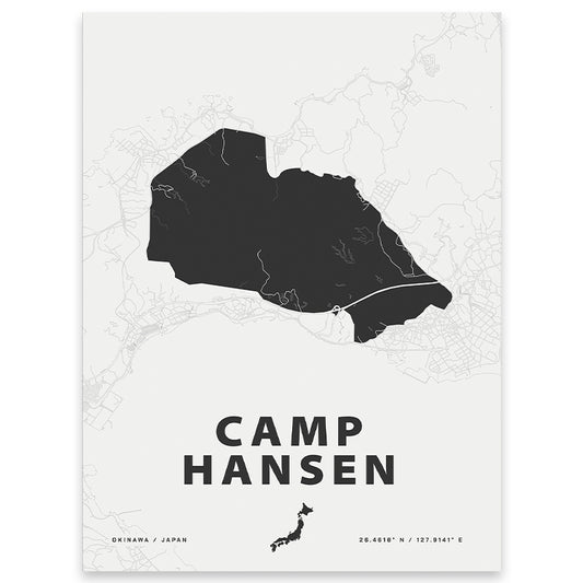 Camp Hansen Map Print