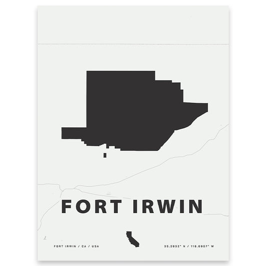 Fort Irwin Map Print