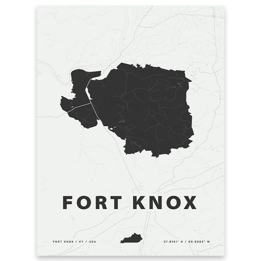 Fort Knox Map Print