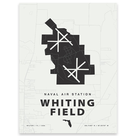 Naval Air Station Whiting Field Map Print