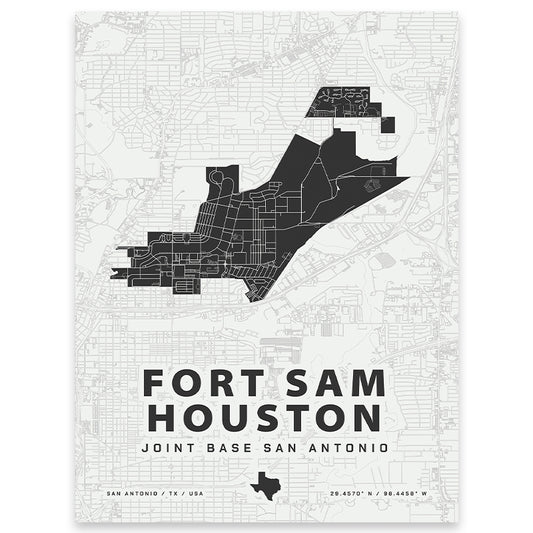 Fort Sam Houston Map Print