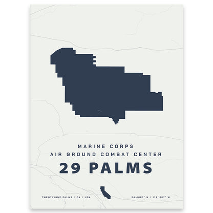 MCAGCC 29 Palms Map Print