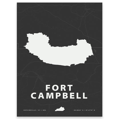 Fort Campbell Map Print