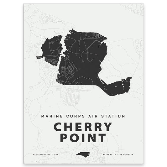 MCAS Cherry Point Map Print