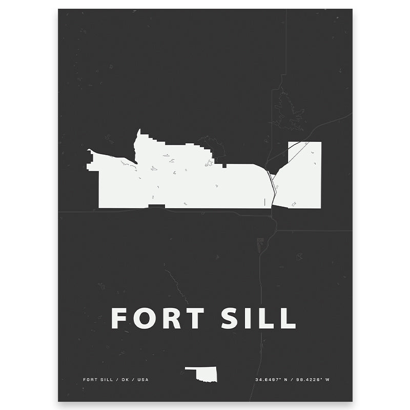 Official Fort Sill Map Print