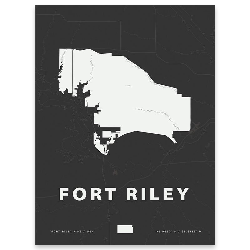 Map Riley Fort Riley Map Print | Home Base Maps