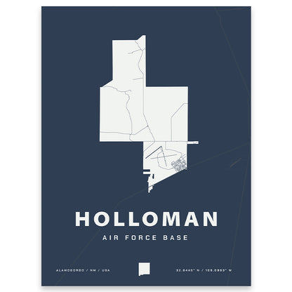 Holloman Air Force Base Map Print