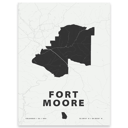 Fort Moore Map Print