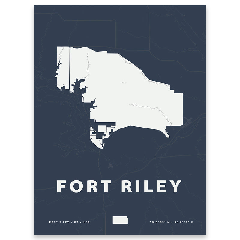 Fort Riley Kansas Map.pdf Fort Riley Map Print | Home Base Maps