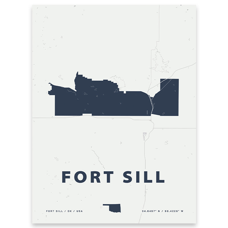 Another Perspective of Fort Sill Map Print